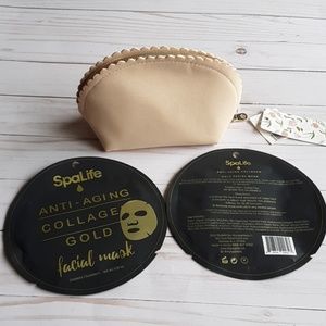 Weihai Luda" Pouch with Spa Life Gold Facial Mask
